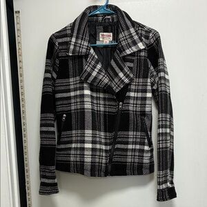 Mossimo Supply Co. Black and White Checkered Blazer